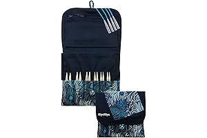 HiyaHiya Sharp Circular Knitting Needles, Interchangeable 4 inch (10cm), Large Tip Sizes (US 9-15) HISSTINKIT4LG