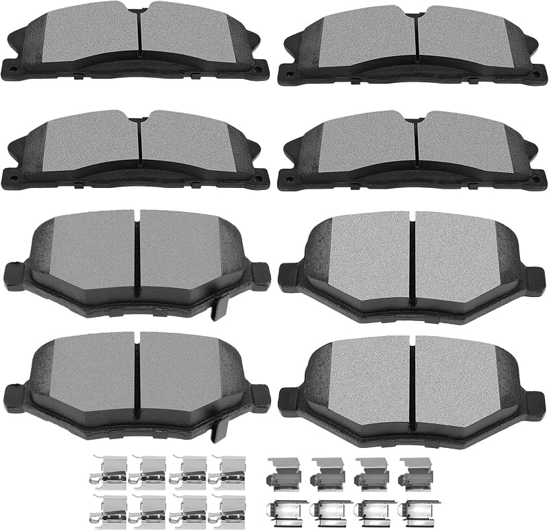 Jogo de pastilhas de freio cerâmicas SCITOO para Ford Explorer, Flex, Taurus e Lincoln – 8 unidades