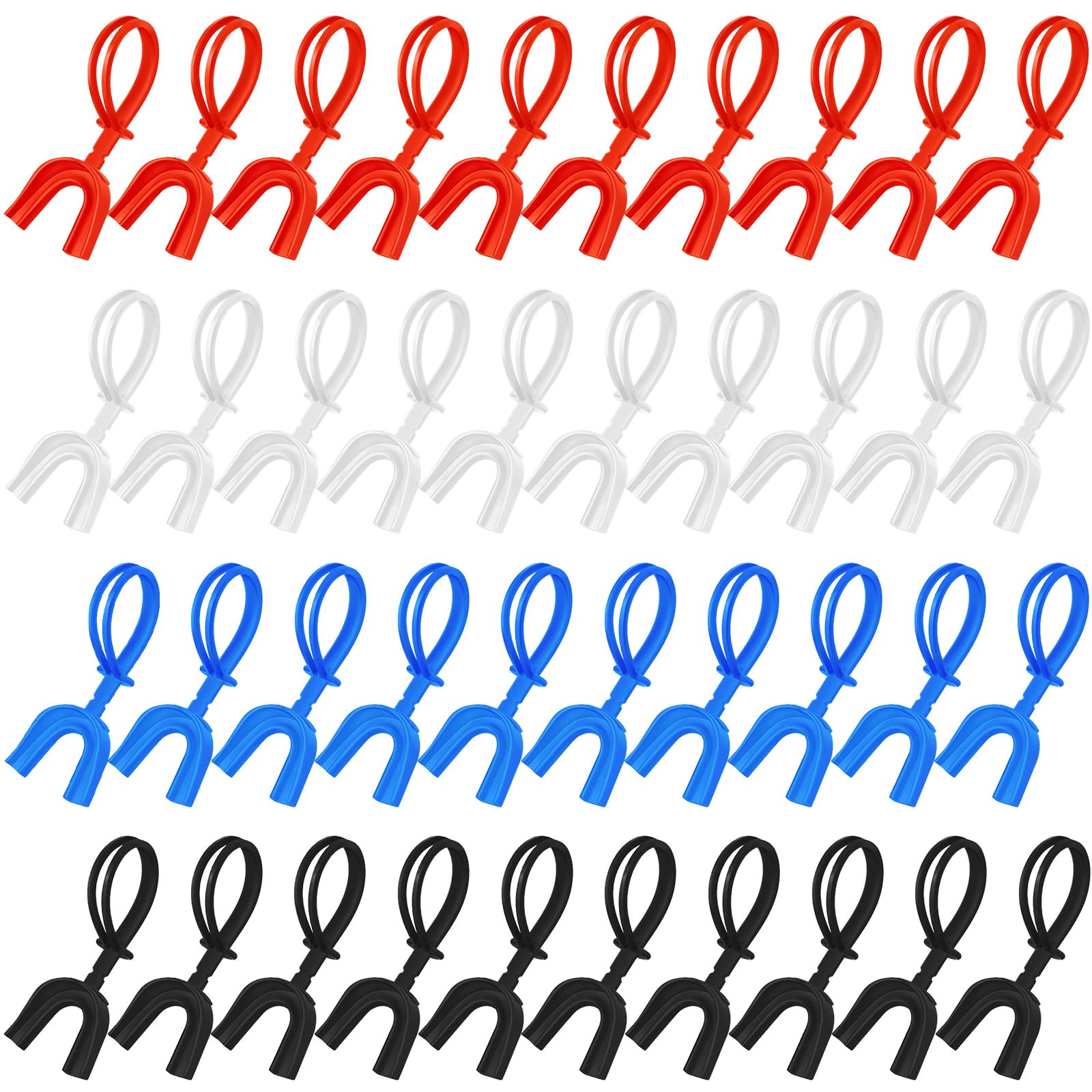 Copkim 50 Pcs Strapped Mouth Guard Bulk Not Boil