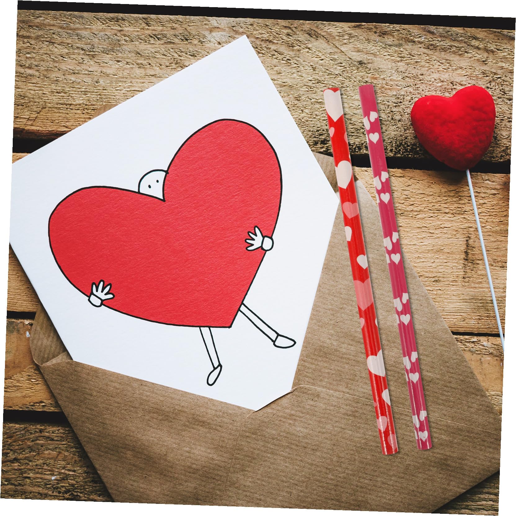 Tofficu 300-Teiliges Bleistiftset Zum Valentinstag Radiergummis Zum Valentinstag Bleistifte Zum Valentinstag Großformatige Bleistifte Zum Valentinstag Schreibwarenset Zum
