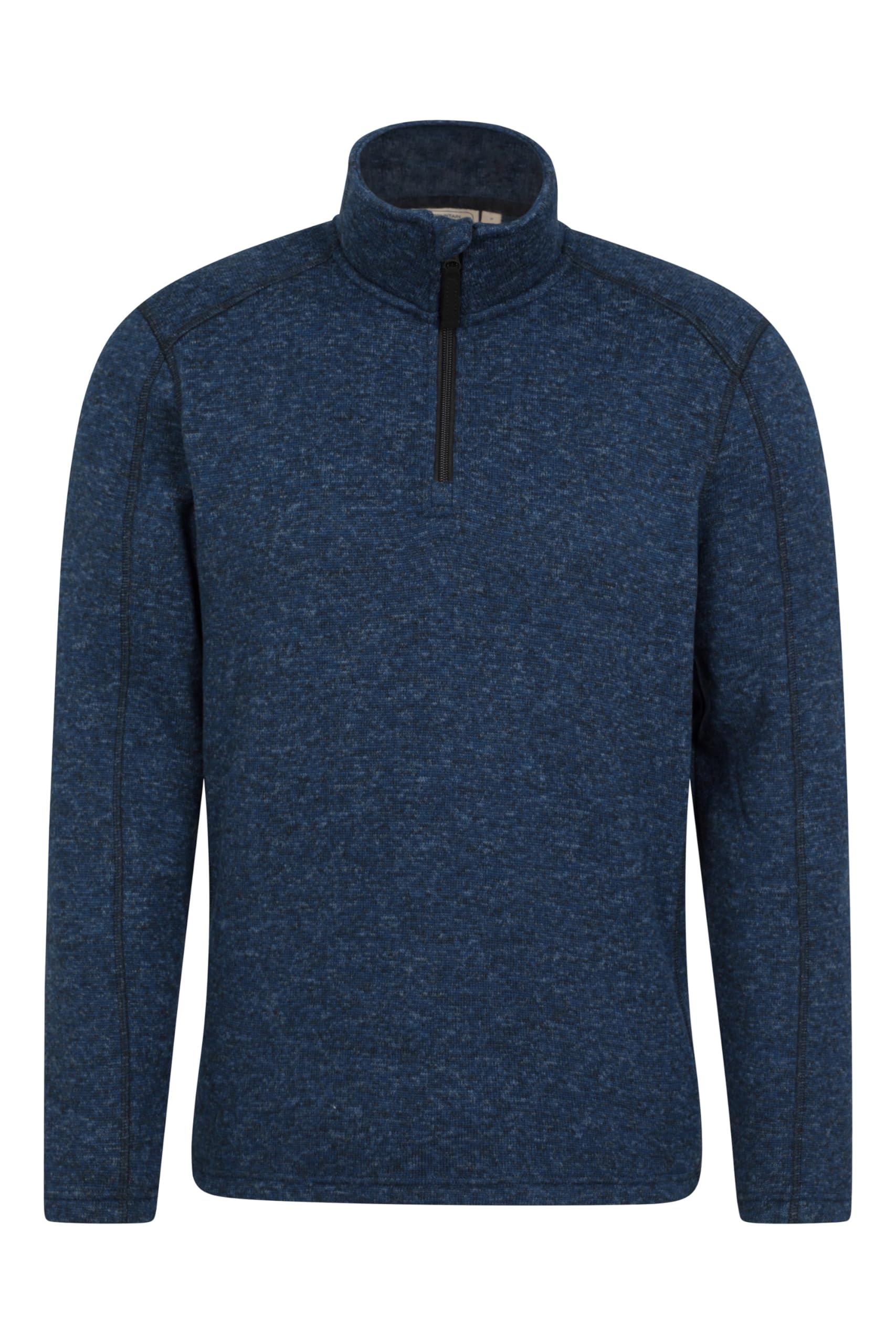 Mountain Warehouse Men's Navy Idris Half-Zip Fleece - Breathable Anti-Pill Microfleece, Lightweight Sweatshirt - Best For Spring Summer, Camping, Outdoors & Travelling 3XL