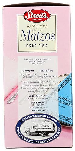 Miniatura 5 de Streit's Matzo, recién horneado, kosher para Pascua de Matzoh Crackers, ligero, crackers crujientes, 1 libra