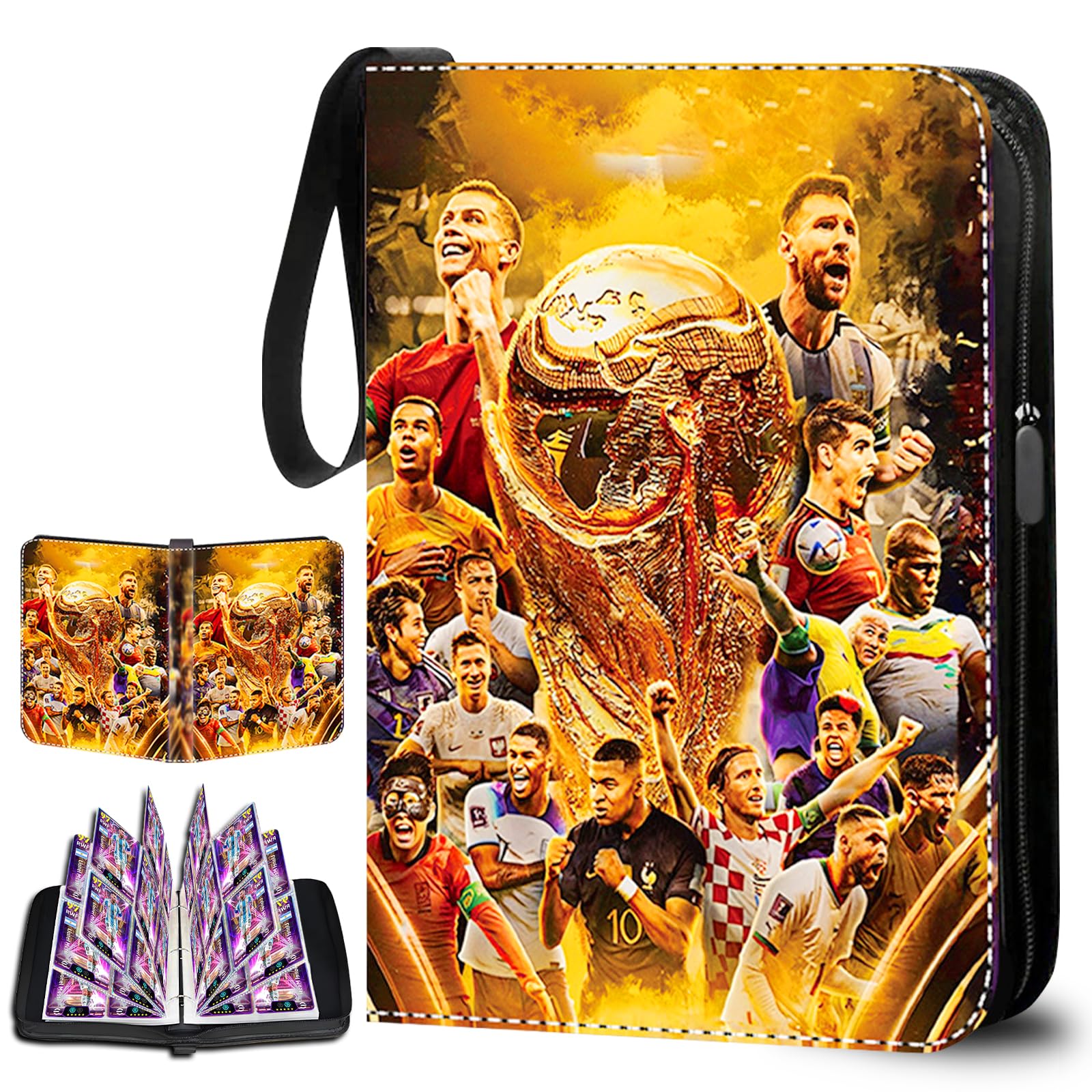 55 Page Card Binder Storage, 440 Pockets Card Holder Binder, Trading Card Binder, Detachable Card Folders for Trading Cards, Trading Card Albums Collection Binder for Kids Adult Gifts