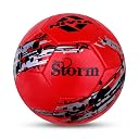 Nivia Snow Storm Machine Stitched Football, Size 5 (Red) gallery image