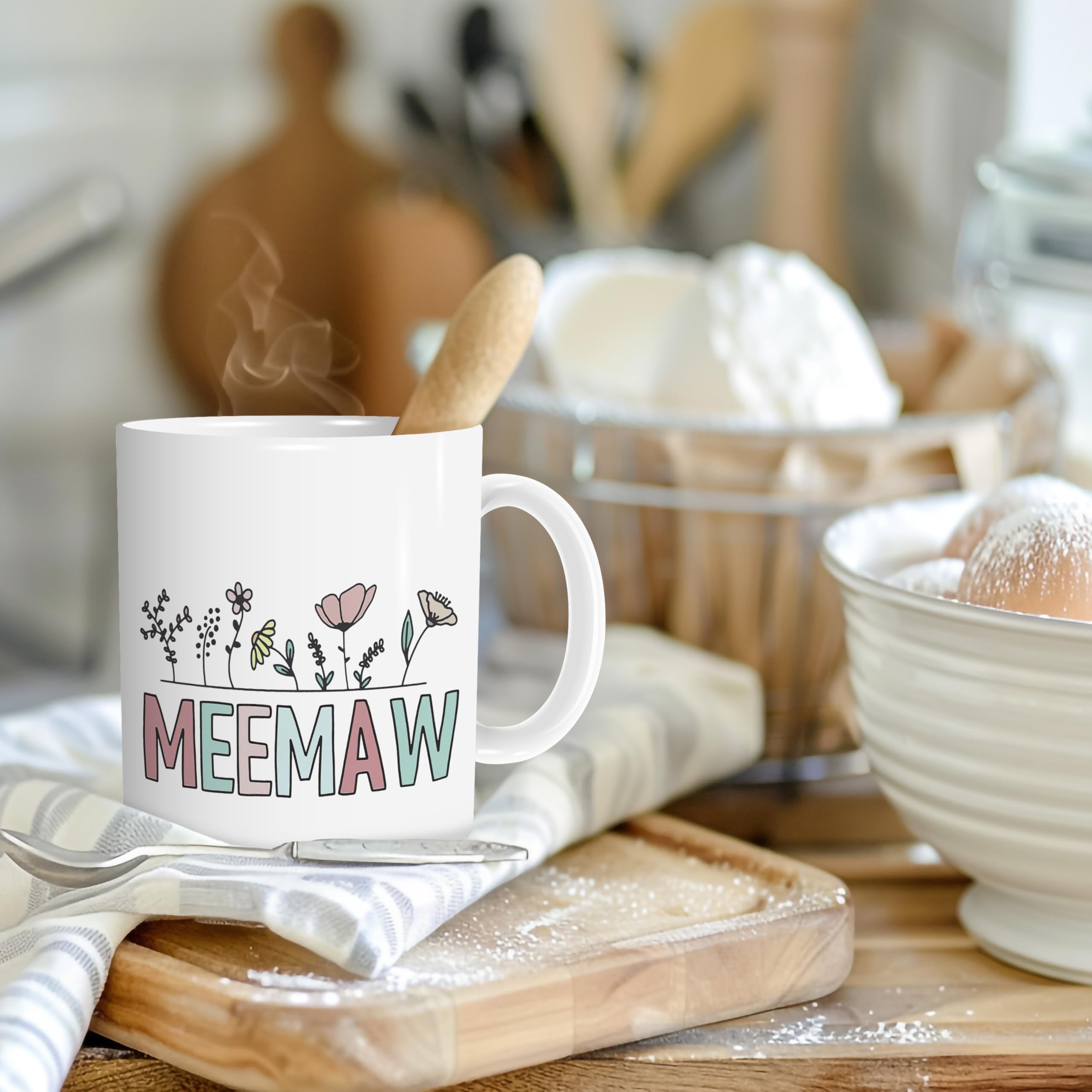 Meemaw Coffee Mug,Meemaw Gifts,Funny Tea Mugs,Birthday Christmas Gifts for Meemaw,Color Meemaw Coffee Mug 11Oz