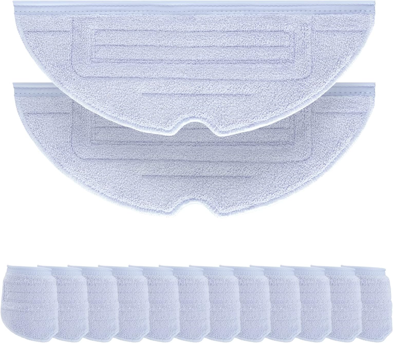 12 Pcs Mop Cloth Pad for Roborock S7 / S7+ / S7 MaxV / S7 MaxV Plus / S7 MaxV Ultra / S7 Pro Ultra / S8 / S8+ Robot Vacuum Microfiber VibraRise Mopping Pad Replacement Accessory (Blue Gray)