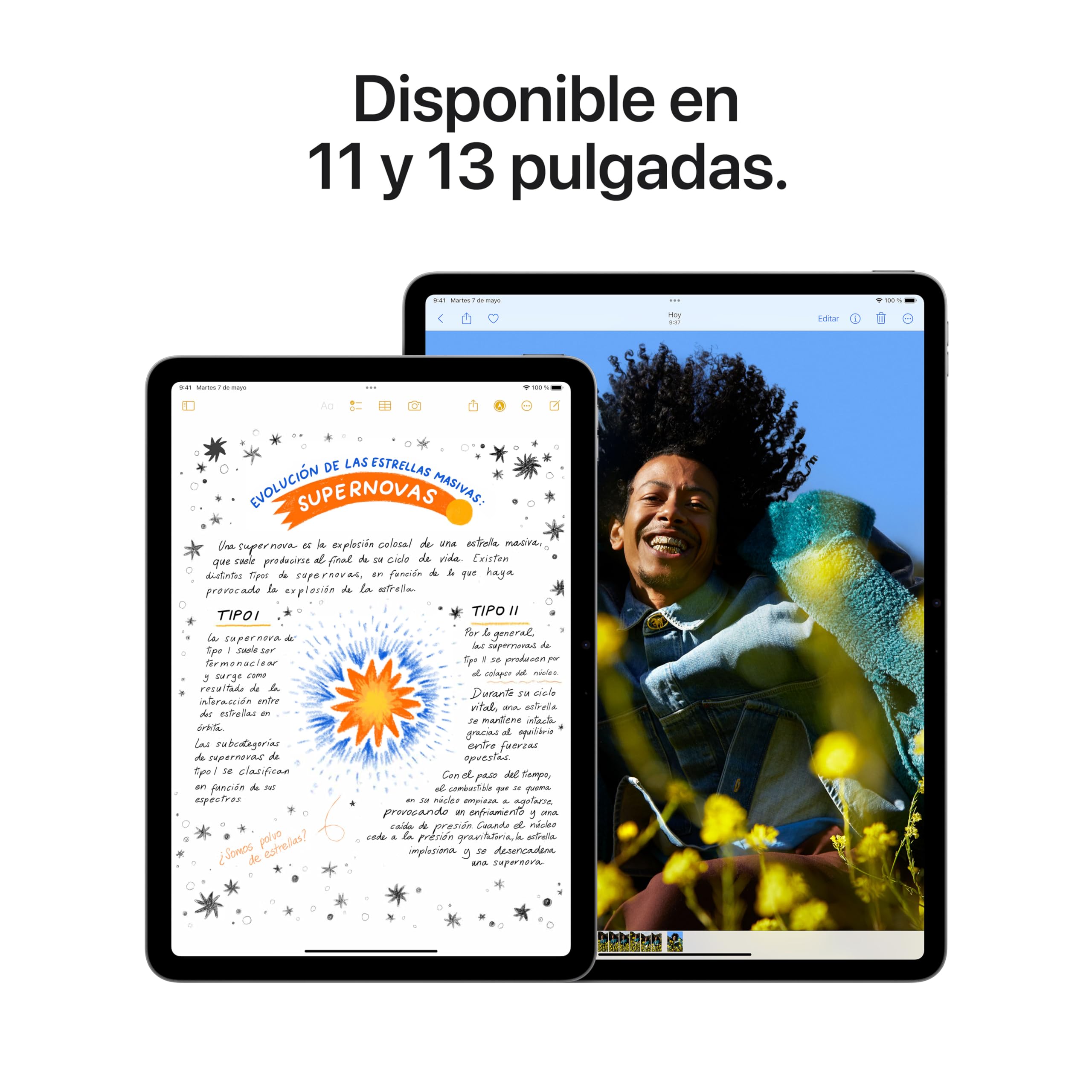 Apple iPad Air de 11 Pulgadas (M2): Pantalla Liquid Retina, 256 GB, cámara Frontal de 12 Mpx en Horizontal y Trasera de 12 Mpx, Wi-Fi 6E y 5G con eSIM, autonomía de Sol a Sol - Azul — view 3