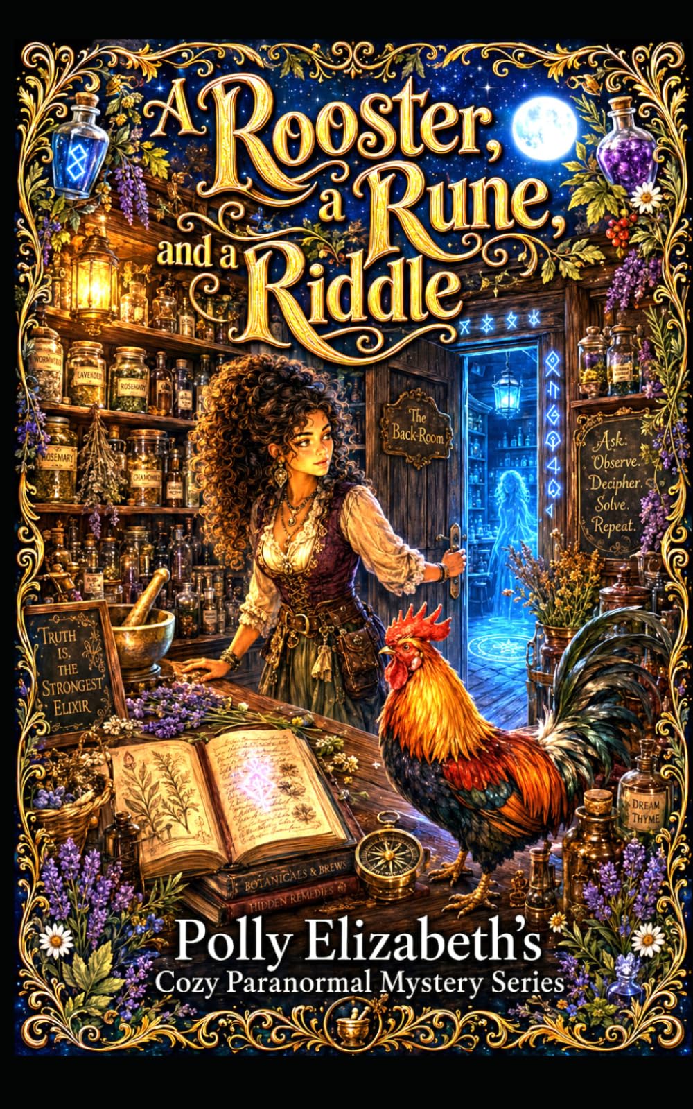 A Rooster, a Rune, and a Riddle: Polly Elizabeth's Cozy Pranormal Mystery series