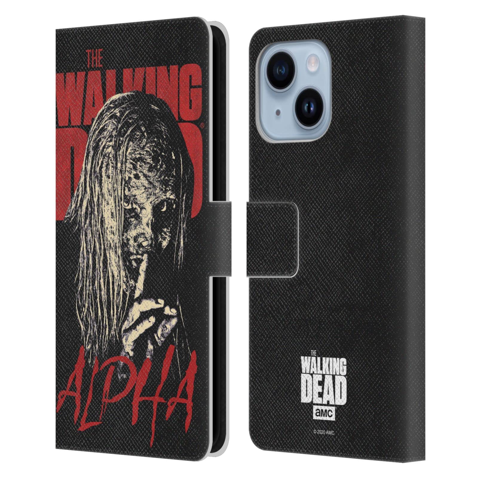 Étui portefeuille Walking Dead protégeant l'iPhone 14 Plus des rayures