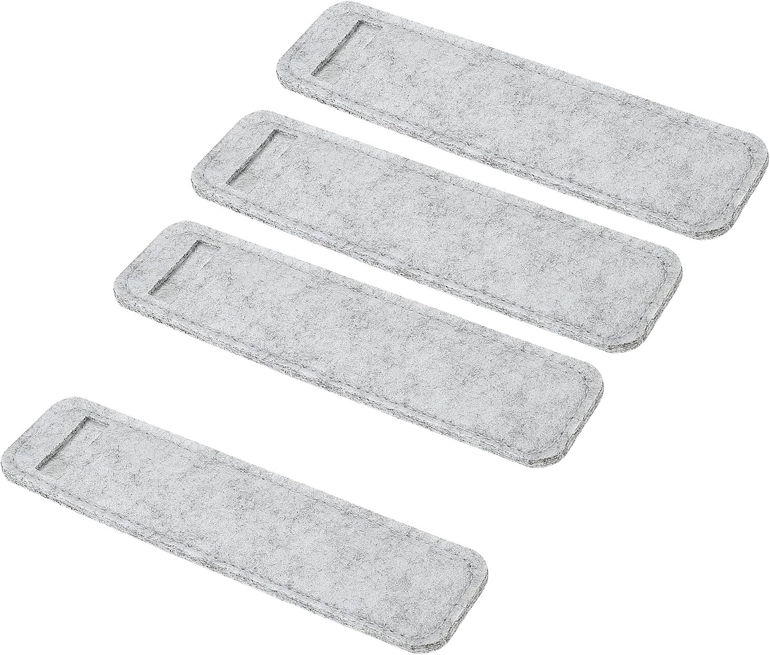 YOKIVE 4 Pack Felt Pen Case, Sleeve Pouch Holders | Mini Pocket Protectors, Great for Office(Light Gray)