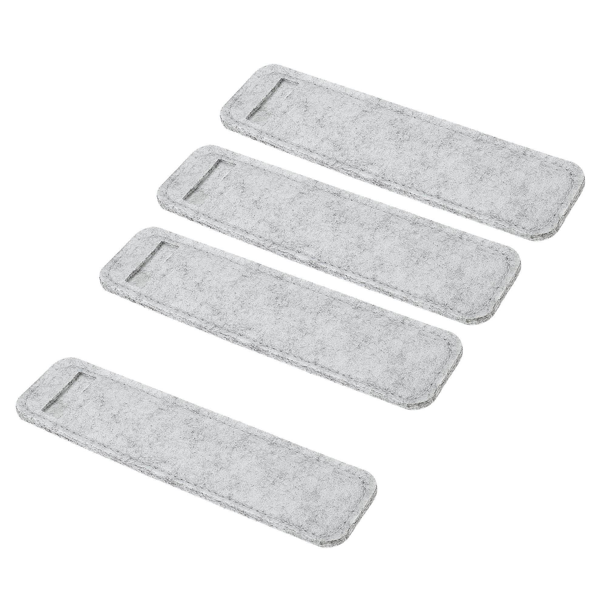 YOKIVE 4 Pack Felt Pen Case, Sleeve Pouch Holders | Mini Pocket Protectors, Great for Office(Light Gray)