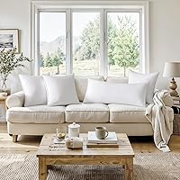 Vista 3 de MIULEE Almohada decorativa de 14 x 36 pulgadas con funda de algodón 100% rectangular para sofá