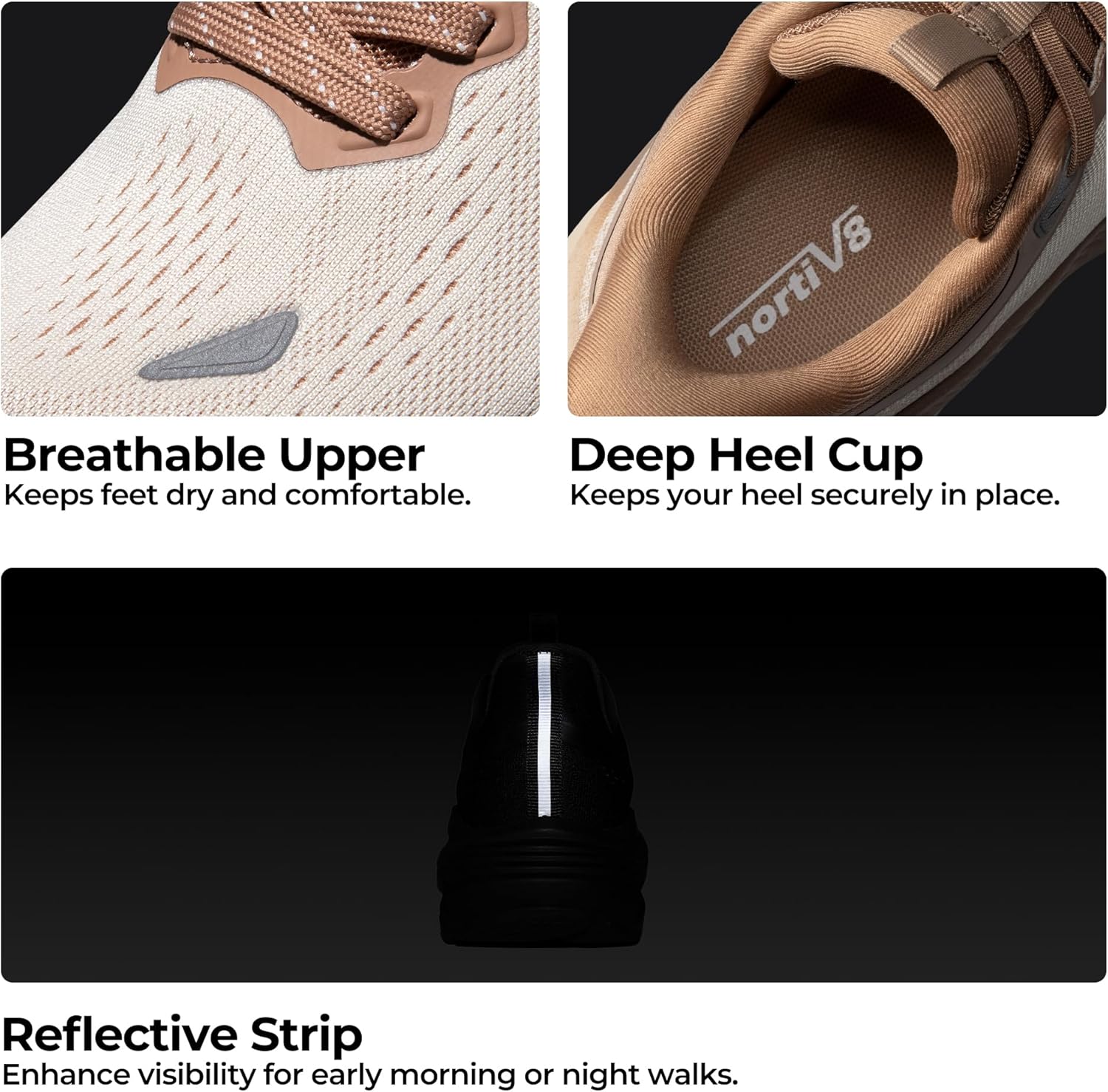 NORTIV 8 Women's Slip On Walking Shoes Cushioning Hands Free Non-Slip Breathable Comfortable Workout Running Tennis Gym Athletic ActiveBreeze Fashion Sneakers - Image 8