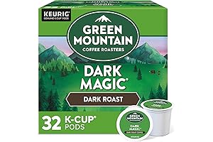 Green Mountain Coffee Roasters Dark Magic Single Serve K-Cup Dark Roast Coffee (32 Pods)