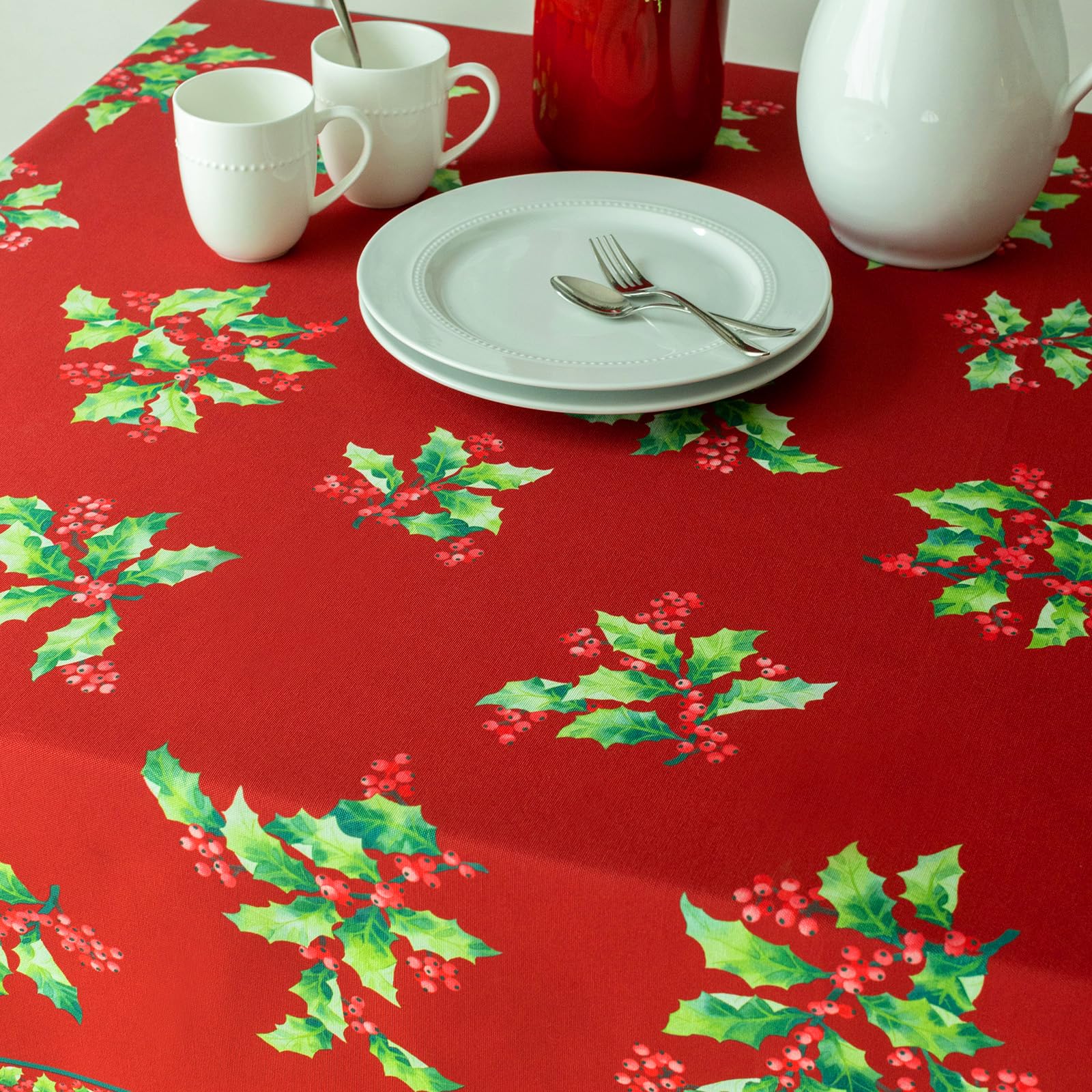 Benson Mills Winter Holly Engineered Spillproof Fabric