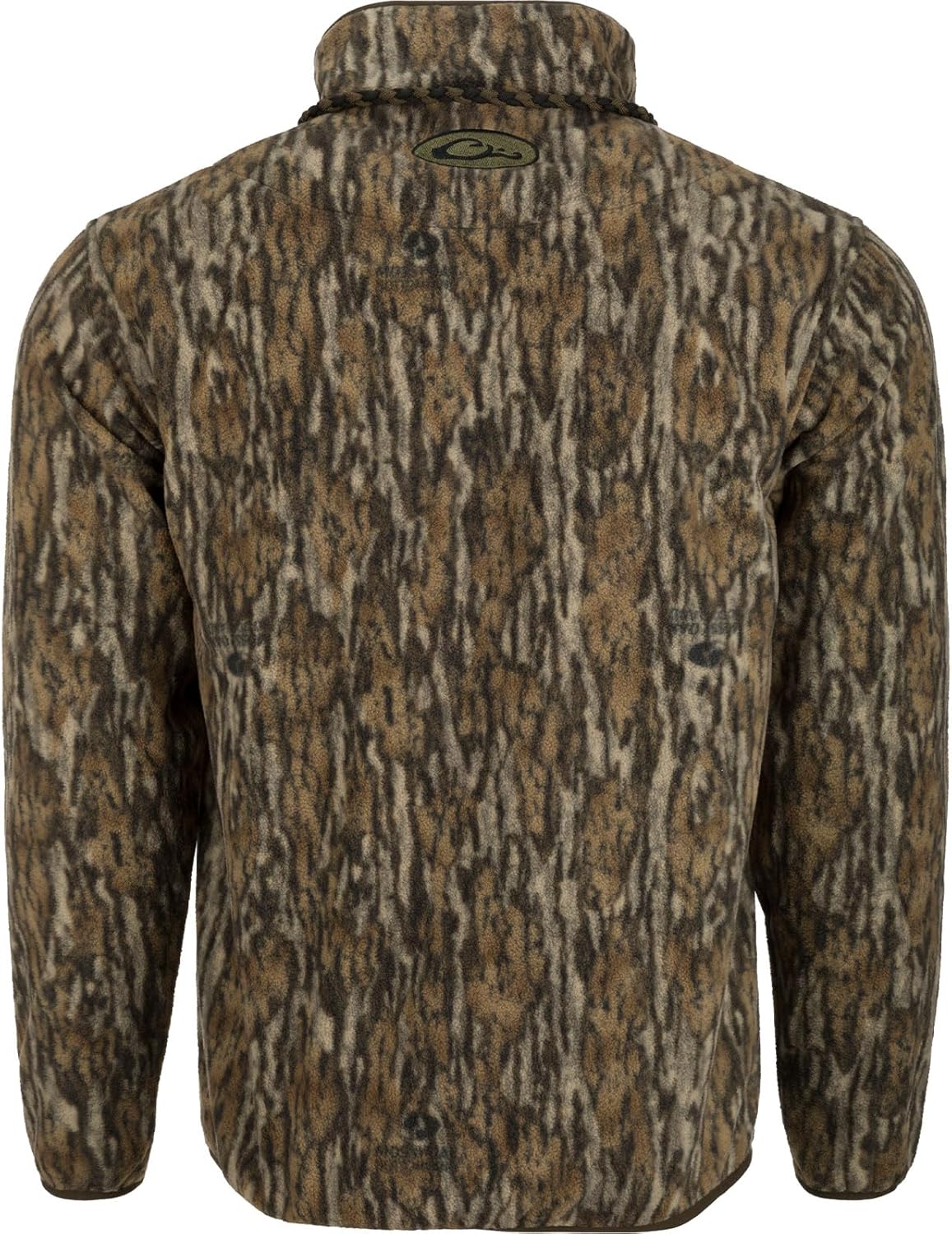Drake Waterfowl Men's MST Camp Fleece 1/4 Placket Hunting Anti-Pill Moisture Wicking Camo Pullover w/Magnattach Chest Pocket