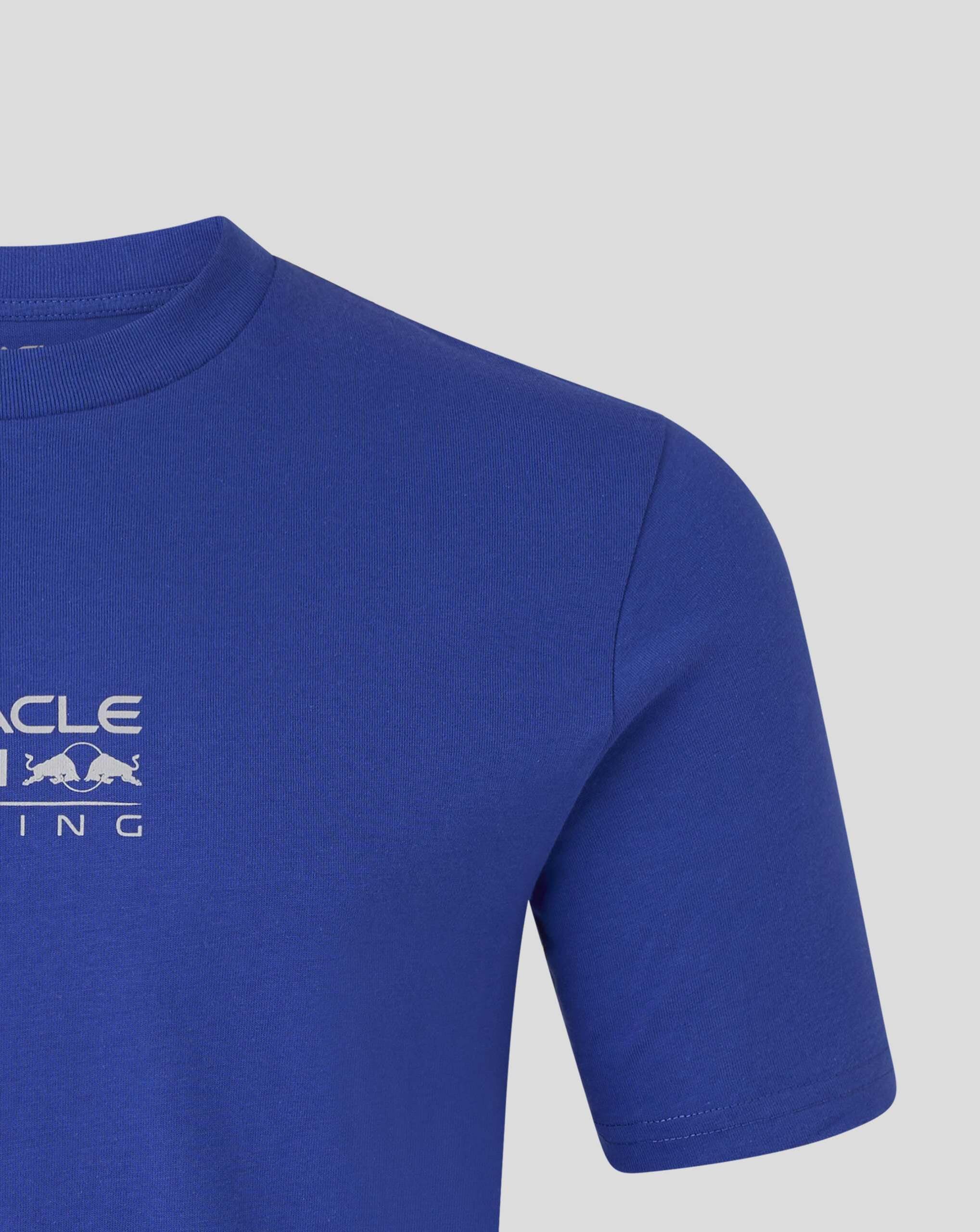 Red Bull Racing F1 Team Offizielles Castore 2026 Merchandise RBR Team Bulls Logo Graphic T-Shirt Tee Night Sky Blue
