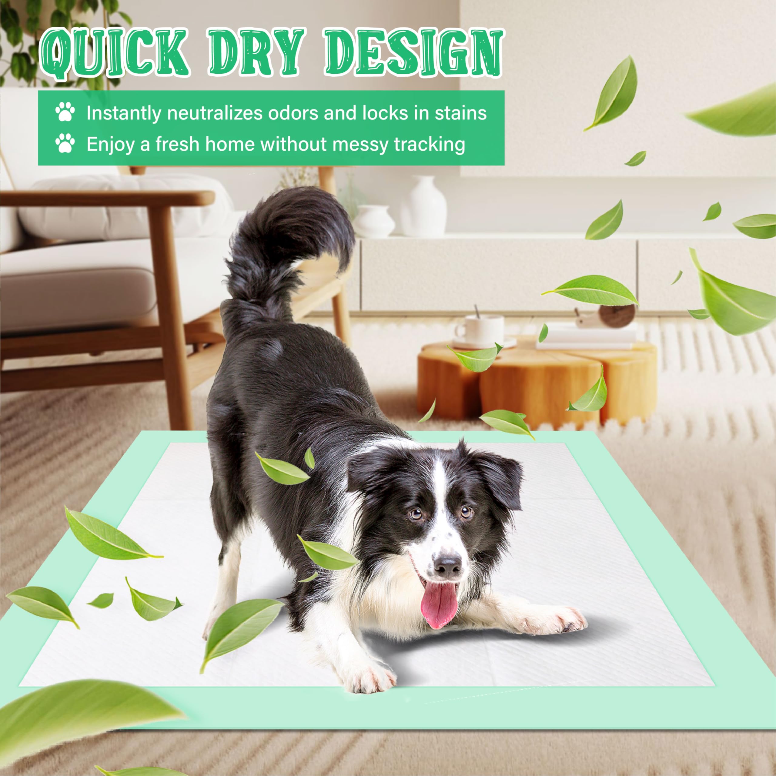 Almohadilla de entrenamiento de 30 x 28 pulgadas, 50 unidades, almohadillas para orina de 5 capas, superabsorbentes, almohadillas para jaula de perro, almohadillas nuevas y mejoradas para