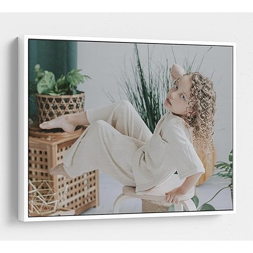Personalized Custom Canvas Prints: Photo On Canvas (White 24x36) Transform Your Photos into Stunning Framed Wall Art Digitally Printed Photo To Canvas Ideal for Home Decor Gifts Keepsakes