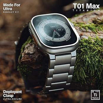 Amazon.com: KORDIZ Titanium Watch Band T01 Max - Fits Apple Watch
