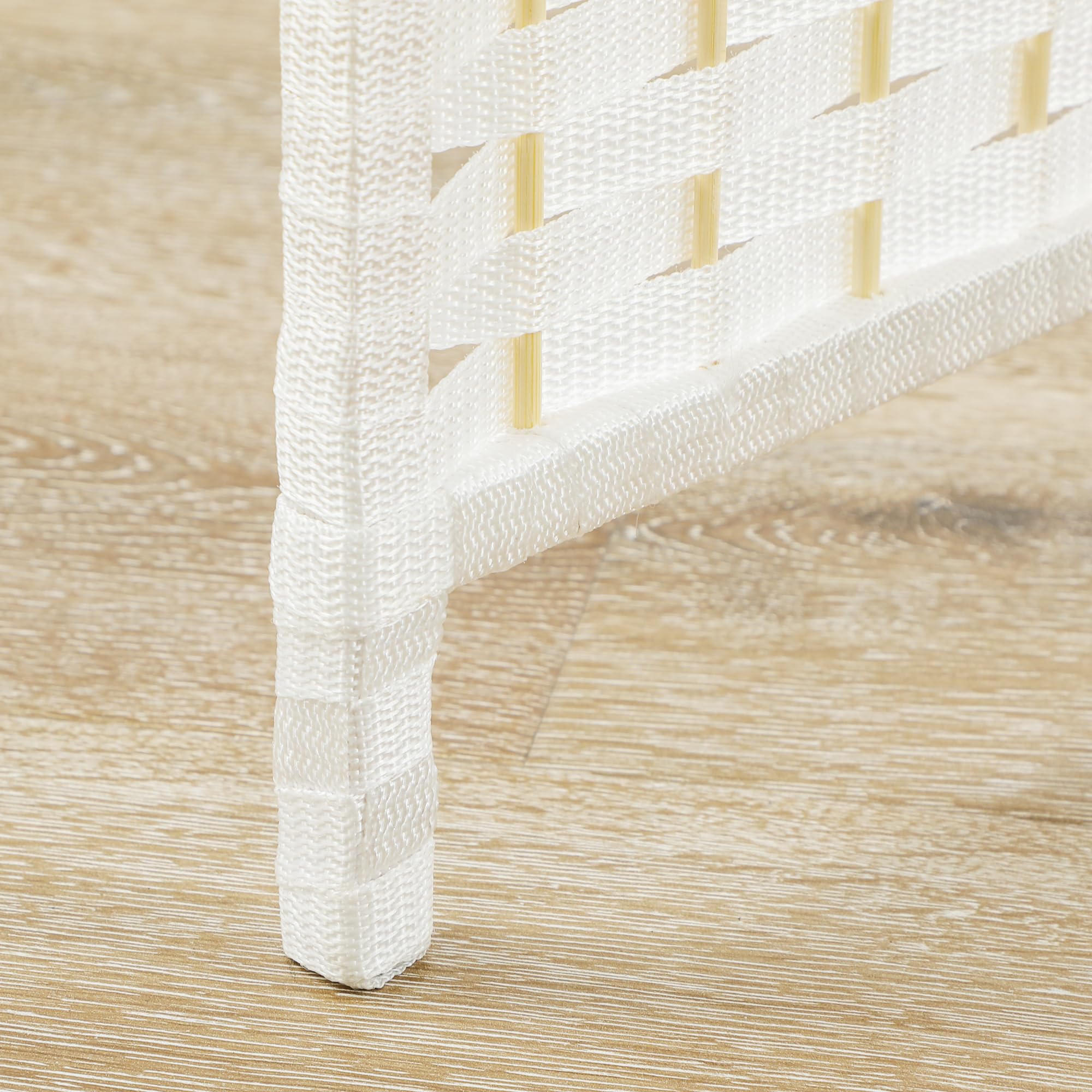 HOMCOM Biombo de 6 Paneles 240x170 cm Separador de Ambientes Plegable Biombo Separador de Ambientes para Salón Dormitorio Oficina Blanco