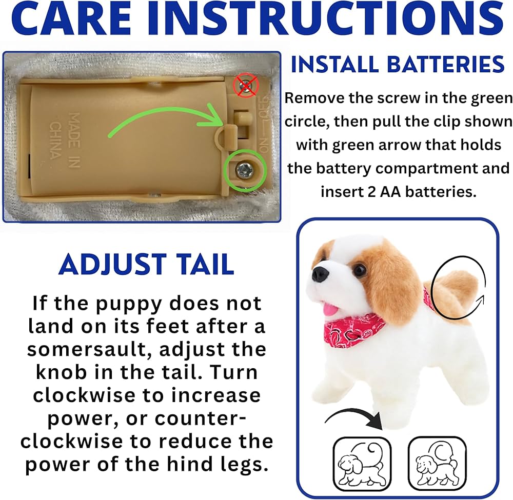 Buy Liberty Imports Cute Little Puppy, Flip Over Dog, Somersaults