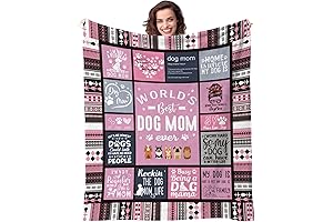 Personalized 'Dog Mom' Blanket Gift