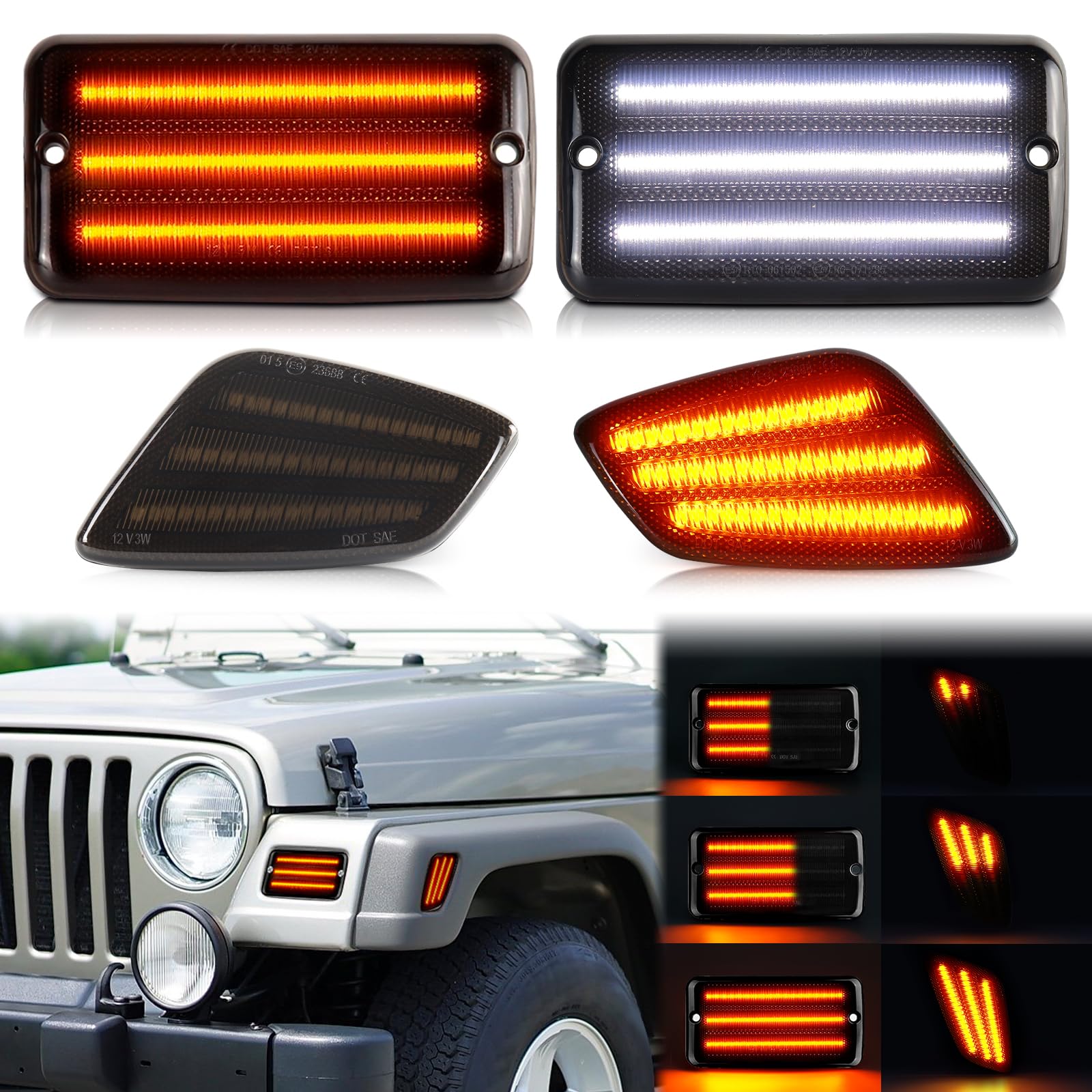m Amazon.com: Switchback Sequential LED Turn Signals Side