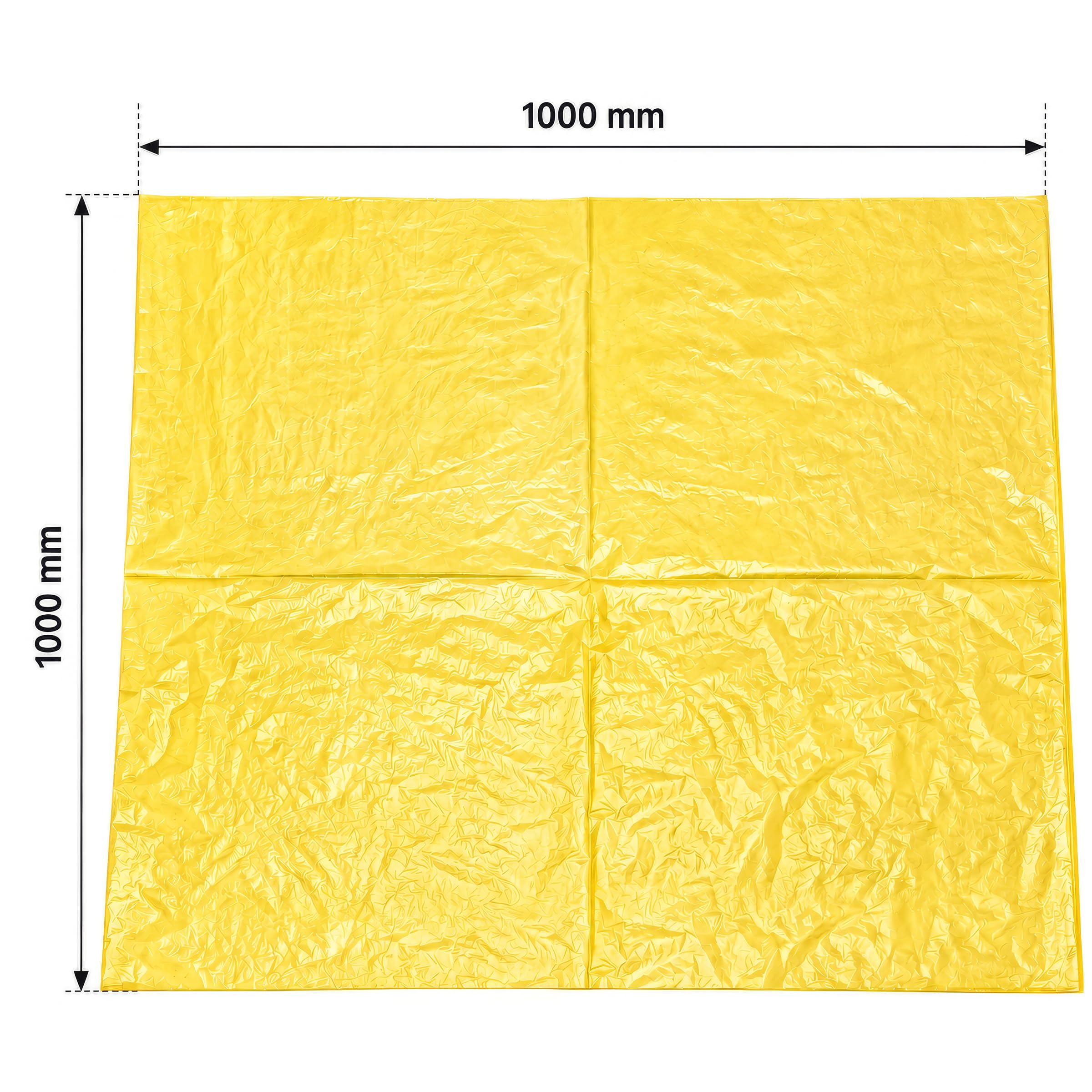 400x XXL Reifensäcke Premium Reifentüten Gelb 1000x1000mm bis 22 Zoll | 35 µm starke LDPE-Folie aus Neugranulat für hohe Reißfestigkeit