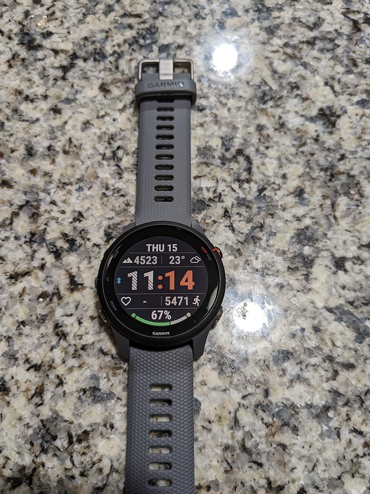 Garmin Forerunner 255 Music, Whitestone, Premium Fitness GPS 