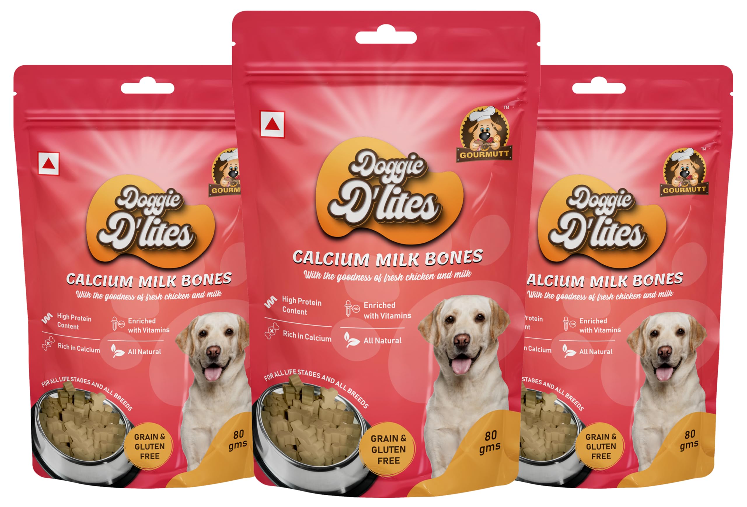Doggie DLites Grain Free Calcium Milk Bones with The Goodness of Fresh Chicken and Milk for Dogs & Pups (Buy 2 Get 1 Free) (B0CLMB72LK) Amazon Price History, Amazon Price Tracker