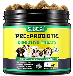 Bieyoc Probiotics for Dogs - Digestive Health and Immune Support, Dog Probiotics for Gut Health, 120 Soft Chews (Duck Flavor)