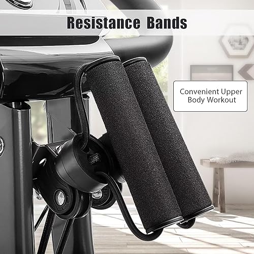 Miniatura 8 de Merax Bicicleta de entrenamiento para el hogar bicicleta estática reclinada 4 en 1 y posiciones verticales de bicicleta de ciclismo para interiores,