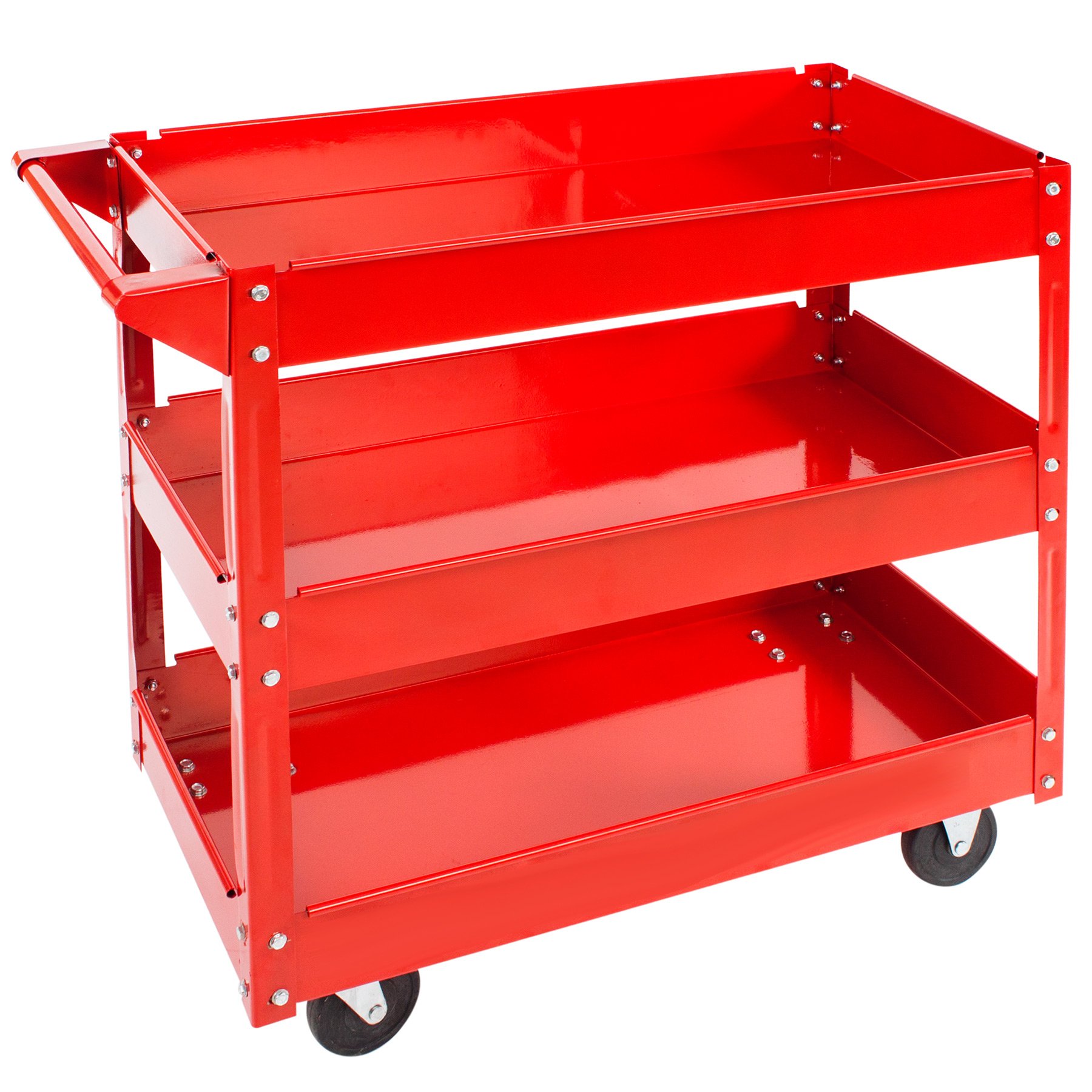 tectake Carrello Porta Utensili da Officina Montaggio - Modelli Differenti - (3 Piani | No. 400880)