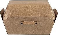 Vista 13 de Restaurantware Mini cajas de hamburguesas de 2.8 x 2.8 x 2 pulgadas, 100 recipientes de comida con tapa con bisagras, cajas desechables de papel
