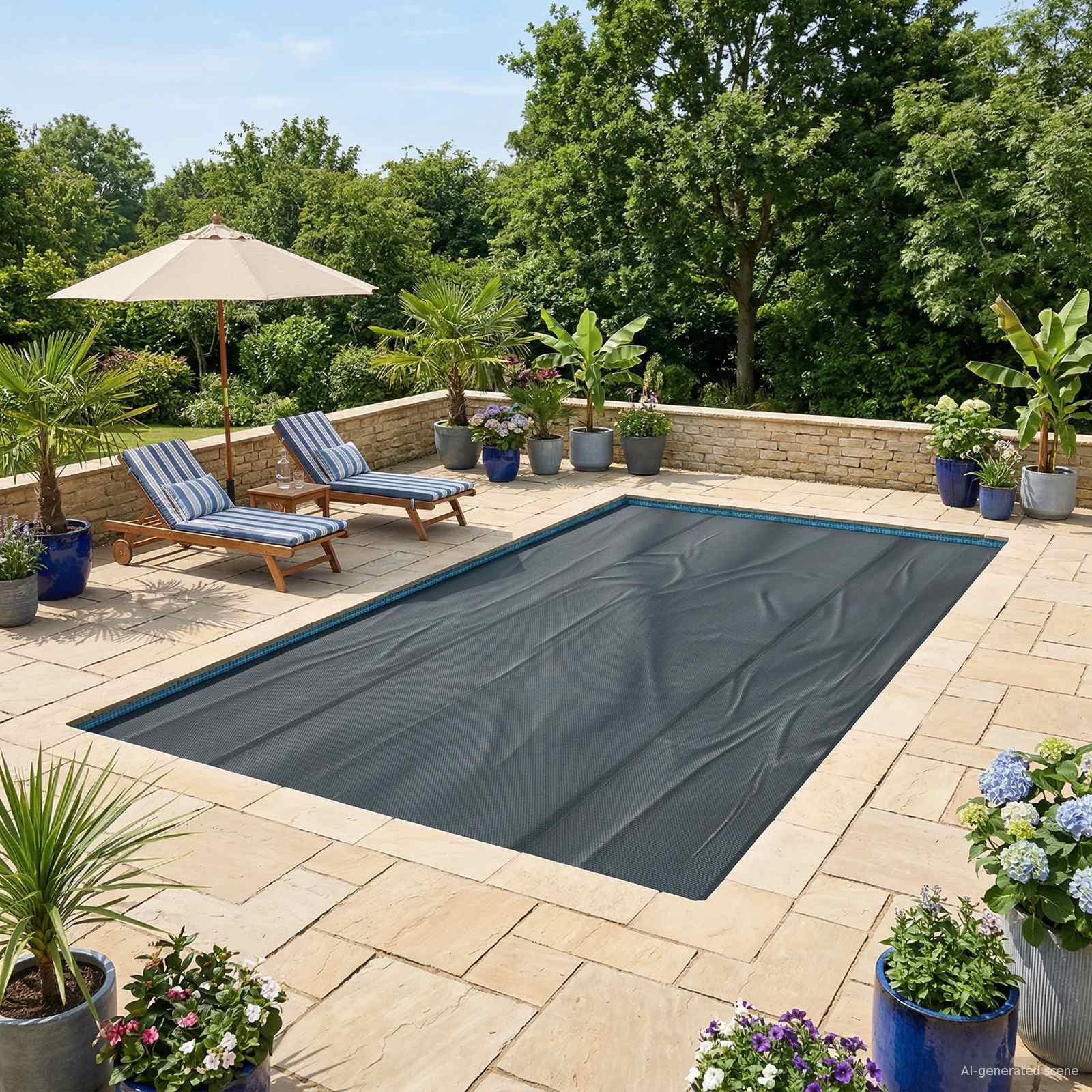 vidaXL Cobertor Solar para Piscina 600 x 300 cm 200 μm, Tapa de Piscina Cuadrada, Solar, Ligero, ecológico, se Ajusta Perfectamente, Protege del UV