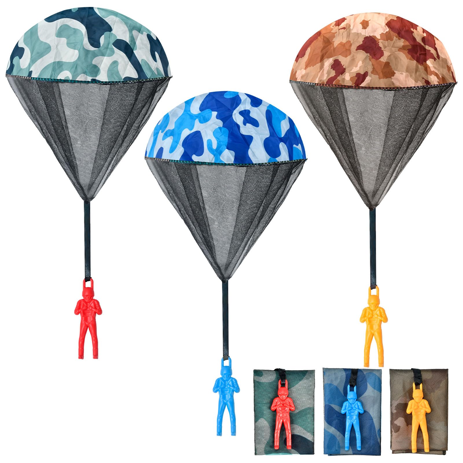Camo Parachute Toys Stocking Stuffers for Kids 3-12 - Gifts for Boys Teens