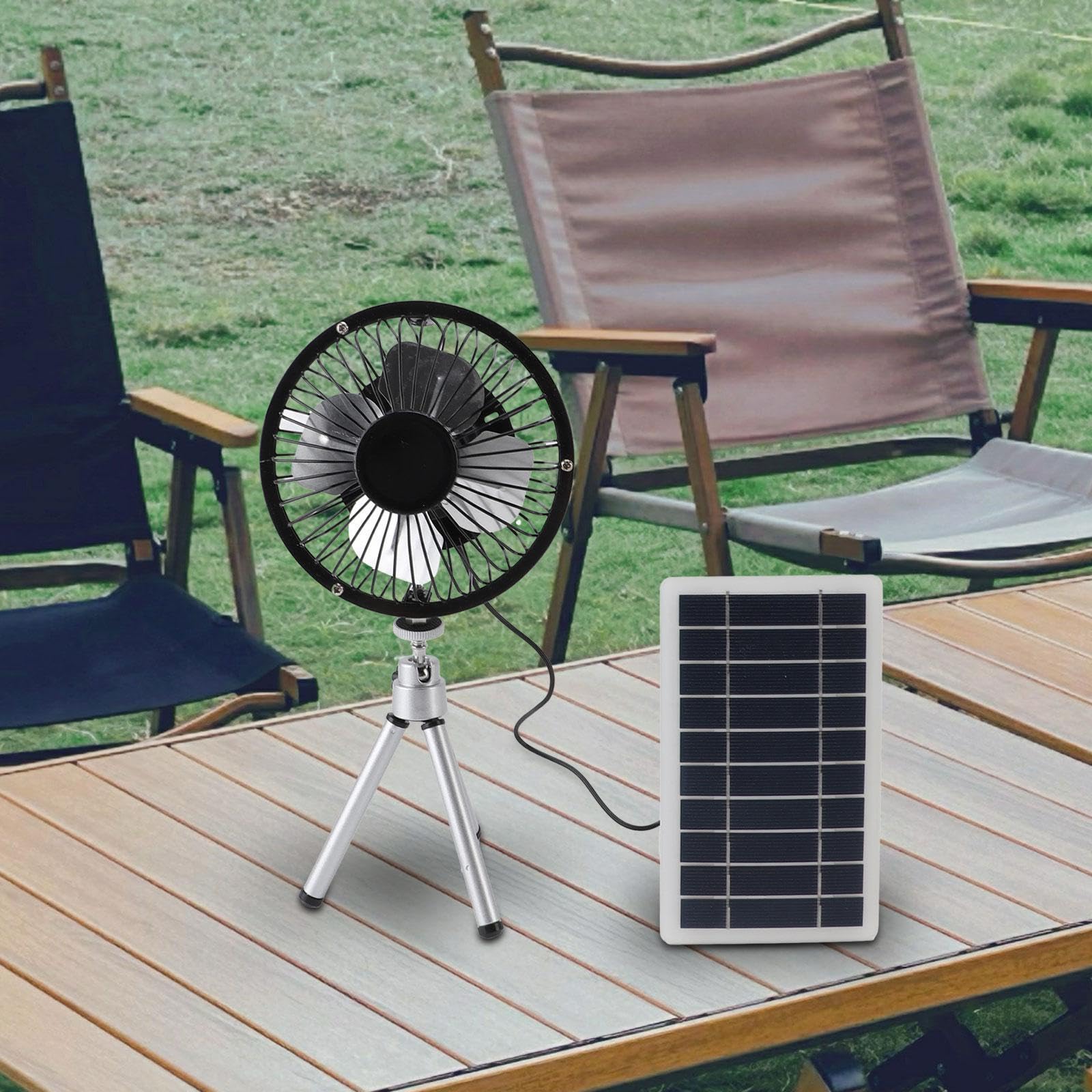 Ventilatore Solare da Terra Ventilatore Alimentato a Energia Solare per La Casa