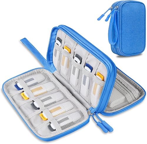 Miniatura 10 de Lacdo Estuche para unidad flash USB, organizador portátil de accesorios electrónicos para SanDisk/SamData/Samsung, memoria, USB, USB, USB, USB, USB,