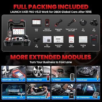 LAUNCH X431 PRO V5.0,2026 New Bluetooth Bidirectional Scan Tool,ECU Code | 38+ Services, All-in-One Full System Automotive Scanner Diagnostic Tool,FCA/Renault/CANFD/DoIP,V.A.G Guided,2 Yrs Free Update