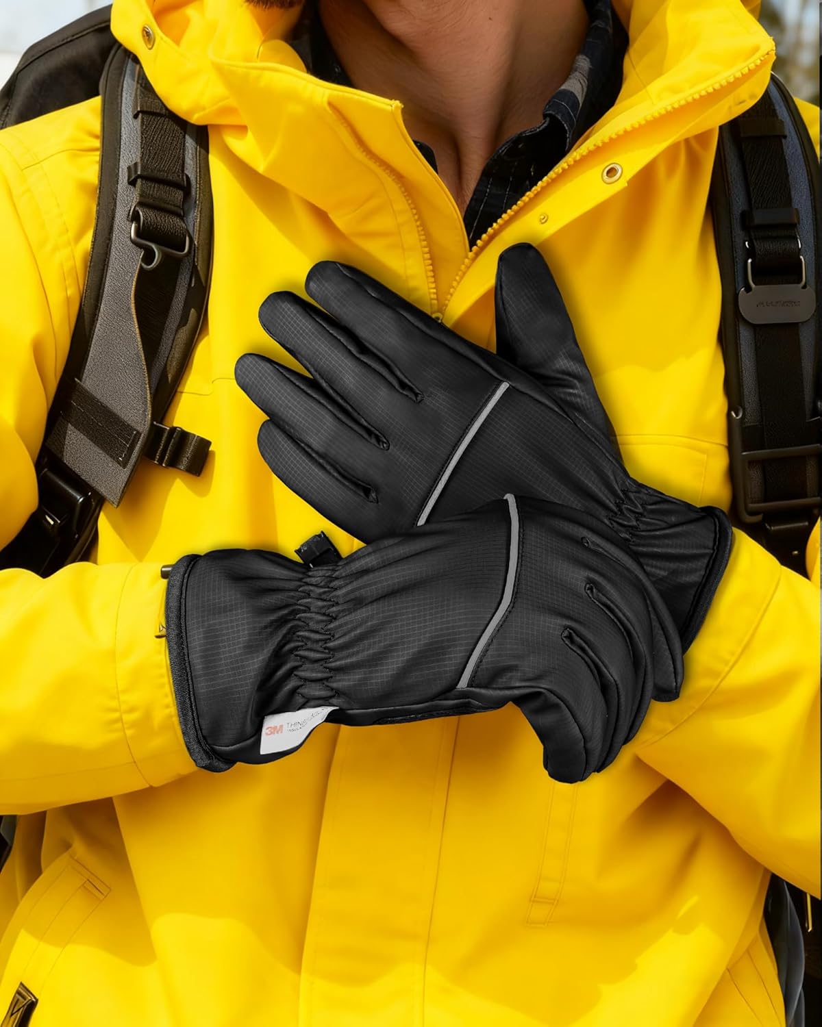 GXCROR Waterproof Winter Gloves for Men & Women, Touchscreen 3M Thinsulate Thermal Gloves for Skiing, Cycling, Snow Shoveling & Outdoor Work, Locked-in -20℉ Warmth - Image 7