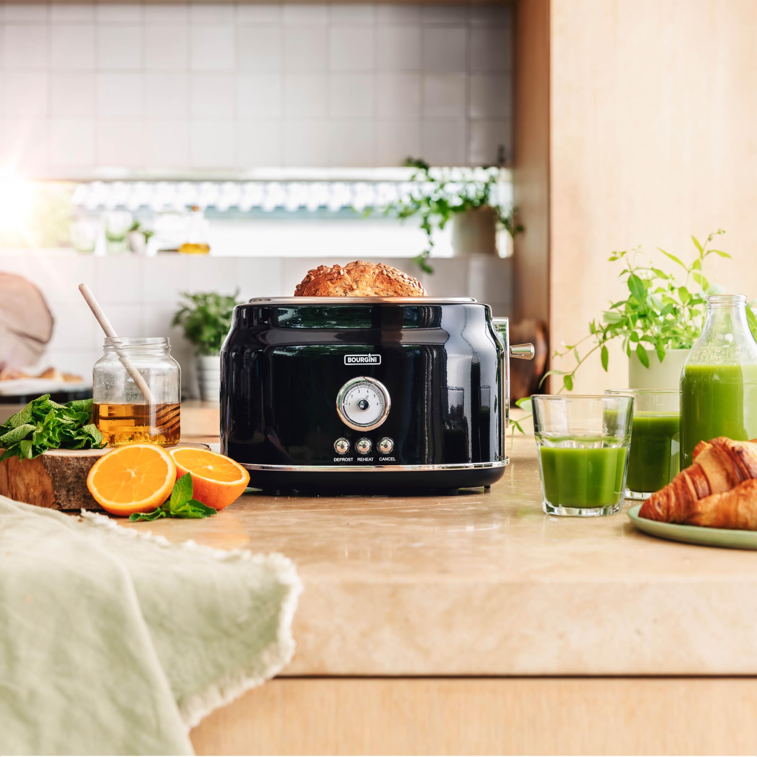 BOURGINI Tosti Toaster Broodrooster Zwart kopen