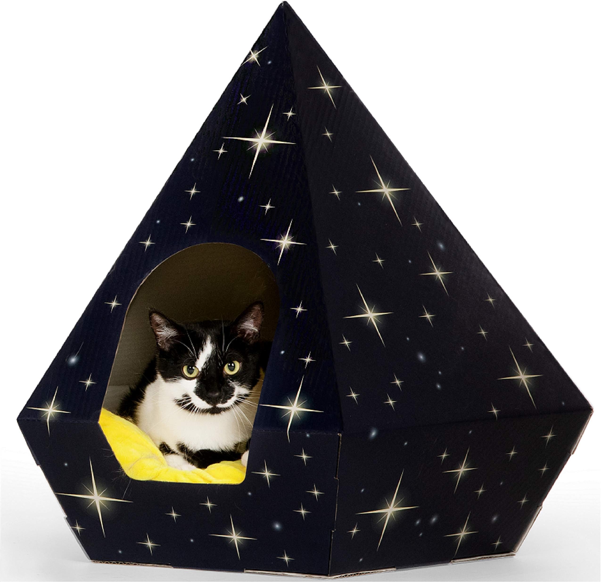 Troppipets Eco-Friendly Cat Bed Teepee Very Sturdy Fits Large Rabbit And Cat At Any Size | Pillow Not Included