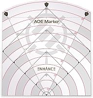 Vista 1 de Enhance Plantilla AOE de hechizos de 60 pies – Marcador de área de efecto DND para alfombrilla de rejilla de batalla de 1 pulgada o terreno sin