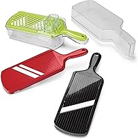 Vista 7 de Kyocera Advanced, cortador de verduras cerámico, doble filo, con protector, Negro