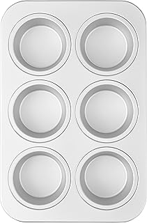 Wilton Moule à muffins Jumbo en aluminium pour 6 muffins.