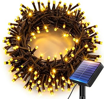 Solar Lights Outdoor Garden String, 6M/20FT 60 LED Solar Fairy Light [Energy Class E]