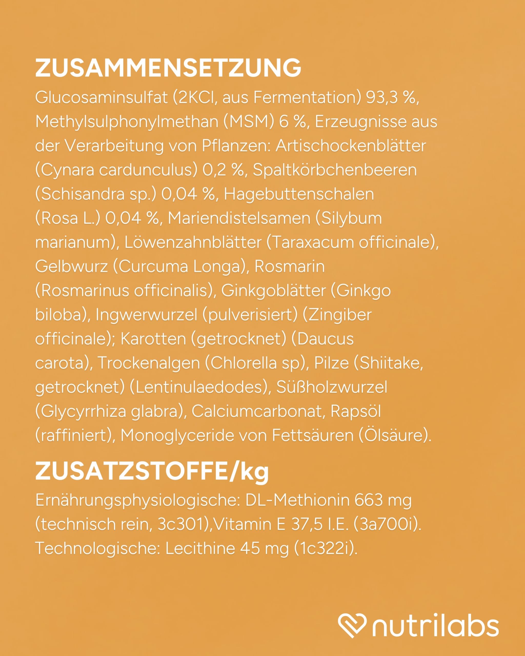 NutriLabs Glukosaminol® Kleintier Gelenkpulver für Hunde-Welpen 150 g - mit MSM, Artischocke, Glucosamin, UVM. - Hundewelpen Nahrungsergänzungsmittel - Gelenkgesundheit Welpen