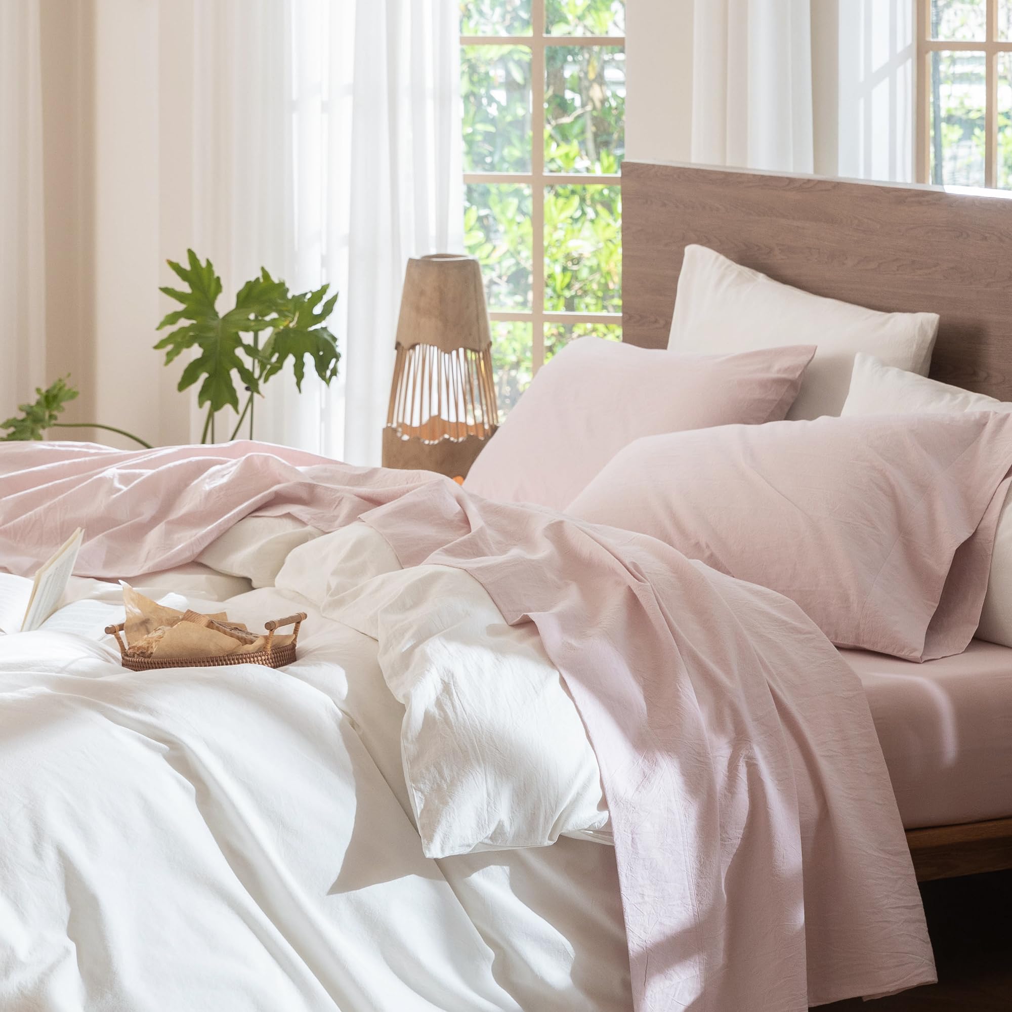 Photo 1 of MooMee Washed Cotton Sheet Set Queen