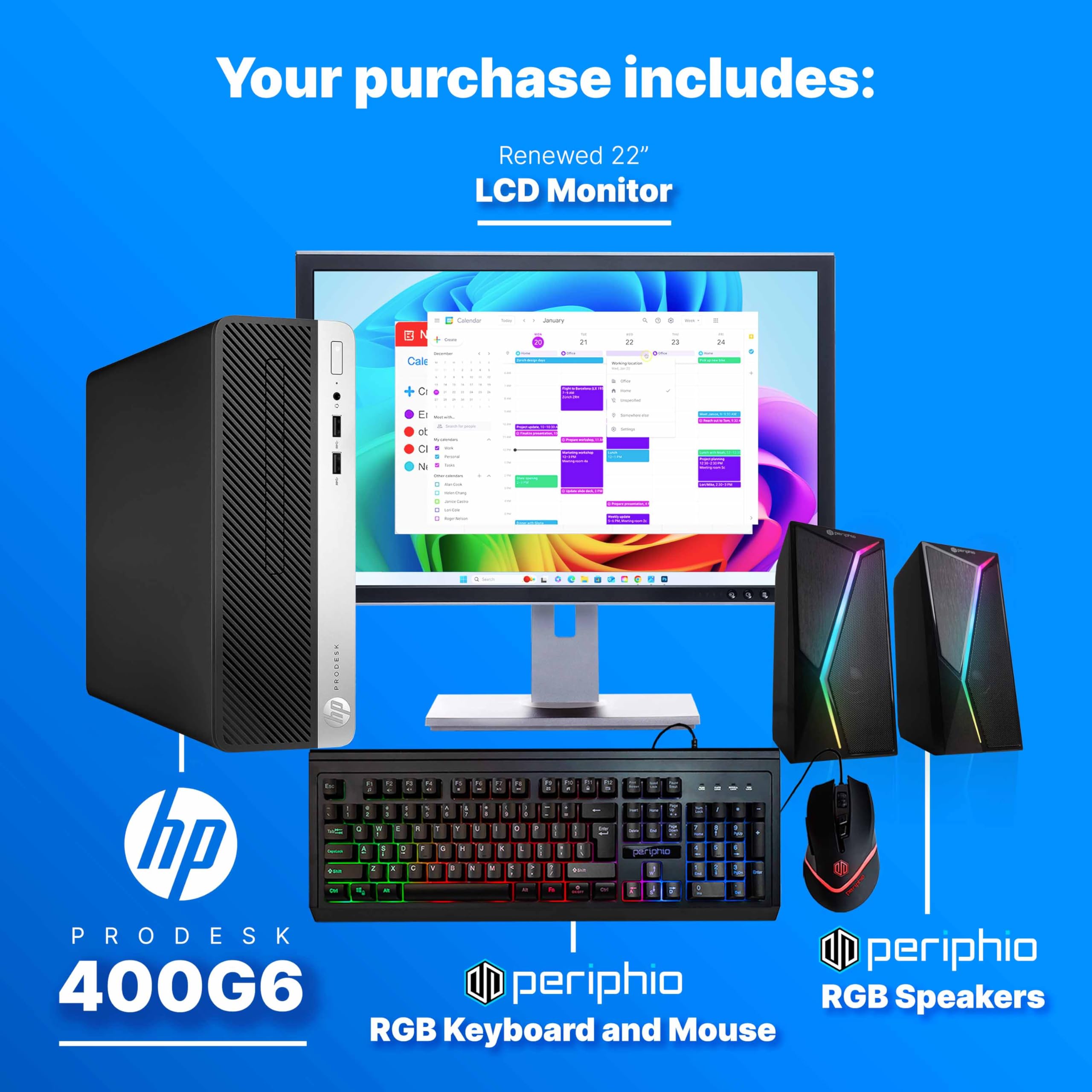 Amazon.com: HP 400G6 ProDesk Desktop PC | Windows 11 Pro | Intel